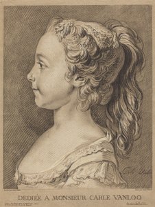 Marie-Rosalie Vanloo door Louis Marin Bonnet after Carle Van Loo