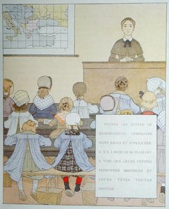 De leerlingen van juffrouw Genseigne, illustratie uit 