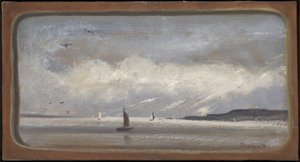 Haven van New York door Louis Michel Eilshemius