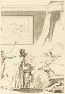 De gestrafte Gaskonjer door Louis Michel Halbou and Antoine Jean Duclos after Jean Honoré Fragonard