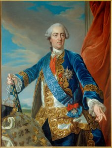Portret van Lodewijk XV door Louis Michel van Loo