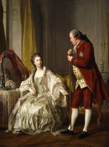 Dubbelportret van de markies en markiezin de Marigny, 1769 door Louis Michel van Loo