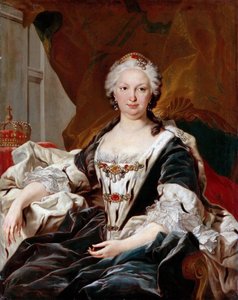 Elisabeth Farnese 1692-1766, koningin van Spanje door Louis Michel van Loo