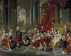 De familie van Filips V, koning van Spanje, 1743