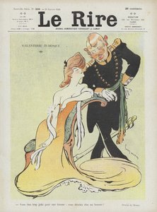 Teutoonse galanterie. Illustratie voor Le Rire door Louis Morin