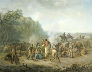Kozakkenbivak door Louis Moritz