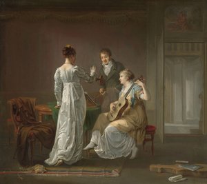 De muziekles door Louis Moritz