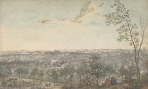 Versailles Gezien vanuit het Zuidwesten, 1779 door Louis Nicolas de Lespinasse