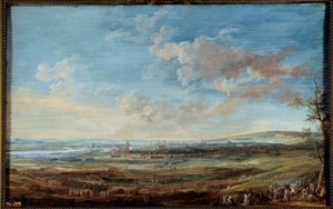 Oorlog van de Oostenrijkse Successie (1741-1748): Beleg van de stad Maastricht door de Maarschalken van Saksen en Lowendal van 16 april tot 10 mei 1748 door Louis Nicolas van Blarenberghe