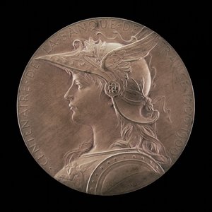 Eeuwfeest van de Bank van Frankrijk, 1800-1900 [voorzijde], 1900 door Louis Oscar Roty