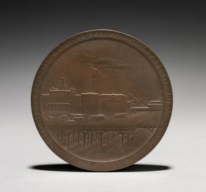 Medaille: Abram Stevens Hewitt achterkant, 1875-1925