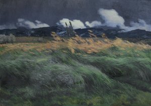 Landschap door Louis Patru (signed by artist)