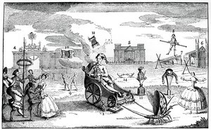 Triomferende Dwaasheid, 1749 door Louis Philippe Boitard