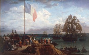 Napoleon I en keizerin Marie-Louise door Louis Philippe Crepin