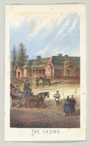 Het Casino, uit de serie, Uitzichten in Central Park, New York, Deel 3 door Louis Prang