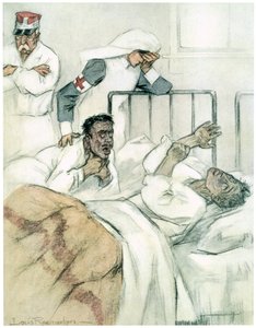 Langzame verstikking, 1916 door Louis Raemaekers