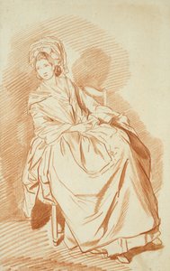 Studie van een Zittende Dame