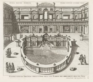Nymphaeum in de Villa Giulia te Rome door Louis Rouhier