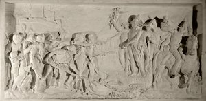 Vendee Oorlog: pacificatie van de Vendee door Generaal Lazare Hoche (1768-1797) in 1796. Laag reliëf in marmer gesneden door Simon Louis Boizot (1743-1809). 1800. Versailles, kasteelmuseum door Louis Simon Boizot