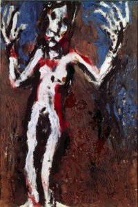 Figuur met opgeheven armen