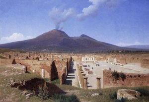 Vesuvius vanuit Pompeii, 1883