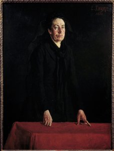 Commune van Parijs: Portret van Louise Michel (1830-1905) op het podium door Louis Tinayre