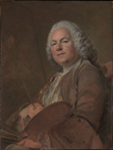 Portret van Jean-Marc Nattier door Louis Tocqué