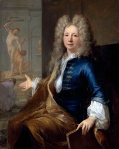 Portret van Louis Boullogne de Jongere 1654-1733 door Louis Tocqué