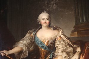 Portret van Keizerin Elizabeth Petrovna, 1758 door Louis Tocqué