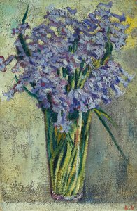 Glazen Vaas met Bloemen, c.1910 door Louis Valtat
