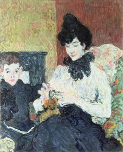 Mevrouw Doubrere en haar zoon door Louis Valtat