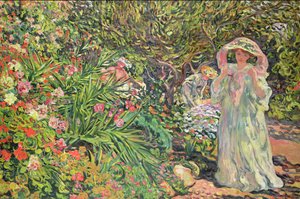 Madame Valtat in de tuin