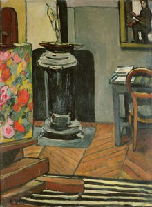 De kachel in het atelier