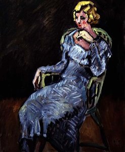 Zittende Jonge Vrouw door Louis Valtat
