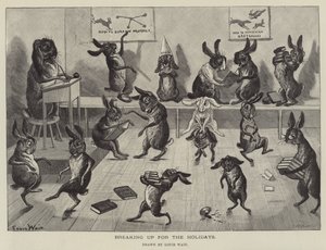 Einde van het schooljaar door Louis Wain