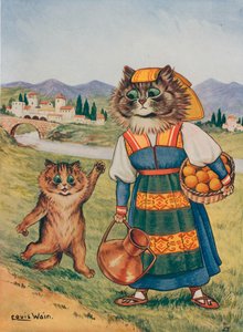 Alsjeblieft, ik wil een sinaasappel door Louis Wain