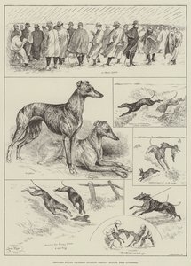 Schetsen bij de Waterloo Coursing Meeting, Altcar, nabij Liverpool door Louis Wain