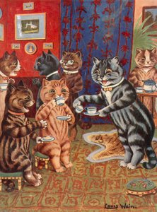 Thee drinken door Louis Wain