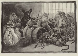 De Gelukkige Familie in het Crystal Palace door Louis Wain