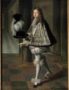 Portret van Louis Alexandre de Bourbon, graaf van Toulouse in novicekleding van de Heilige Geest (1678-1737)