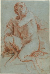 Zittende Faun door Louis de Boullogne the Younger