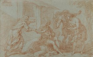 Socrates Neemt de Gifbeker door Louis de Boullogne the Younger