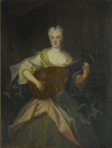 Portret van Anna Constantia, Gravin van Cosel 1680-1765, geboren von Brockdorff door Louis de Silvestre
