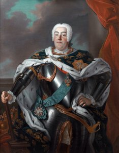 Portret van Augustus III van Polen door Louis de Silvestre