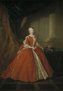 Portret van prinses Maria Amalia van Saksen in Poolse kostuum