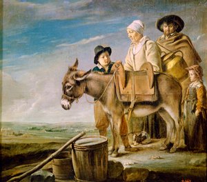 De Familie van de Melkmeid, 1641 door Louis le Nain