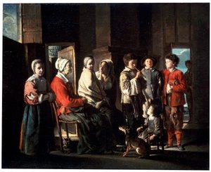 Het bezoek aan de grootmoeder, 1645