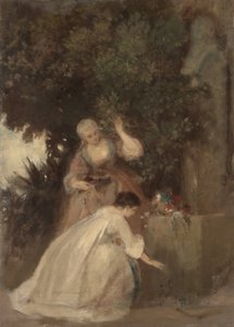 In het park door Louis von Hagn