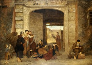 De eeuwige deur Cairate, Lombardije, 1876 door Louisa Starr