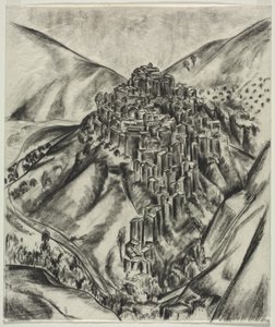 Een Italiaanse Heuvelstad, Anticoli, Italië door Louise B. Maloney